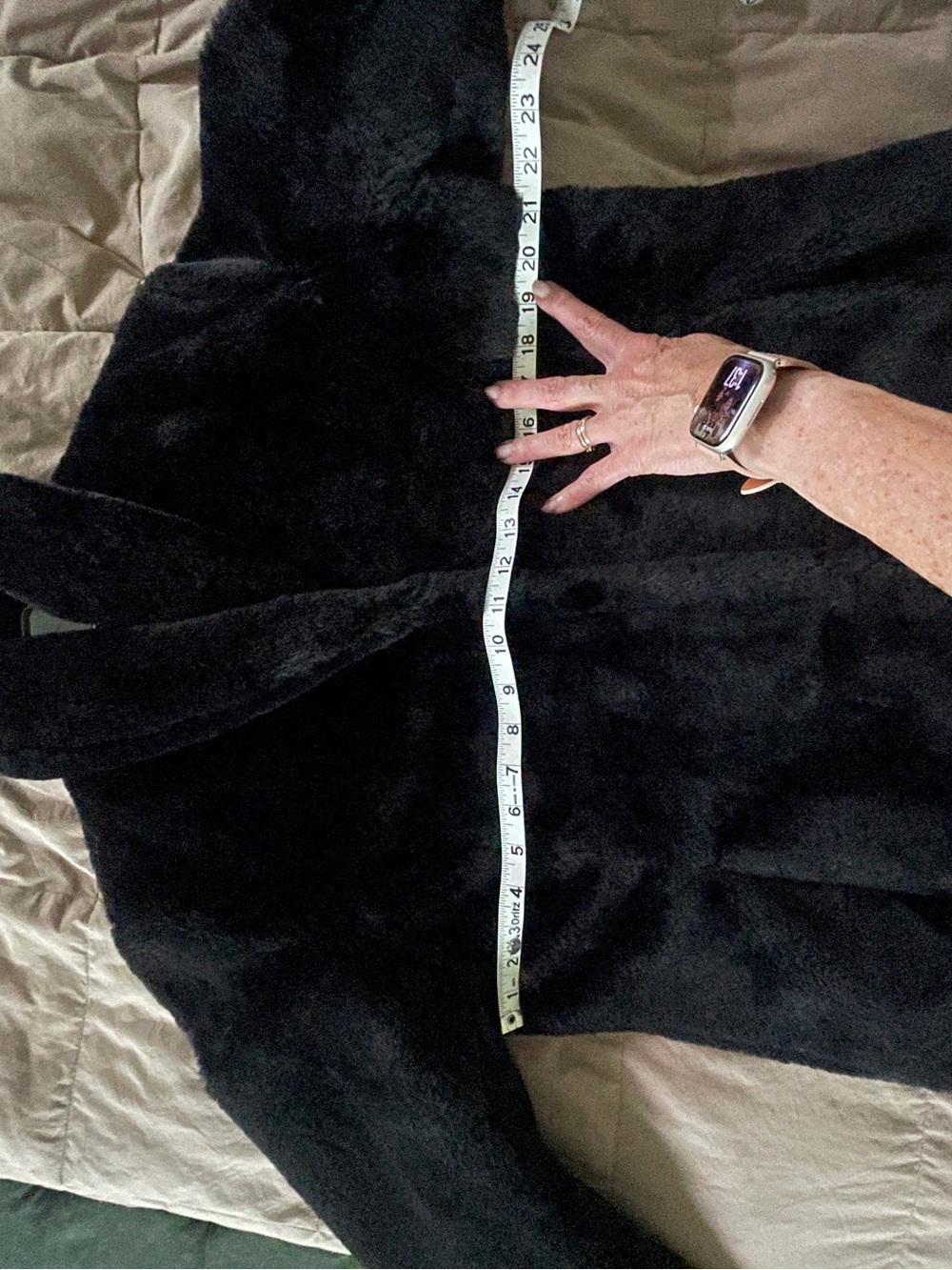 Weatherproof Black Faux Fur Teddy Jacket - Picture 3 of 5
